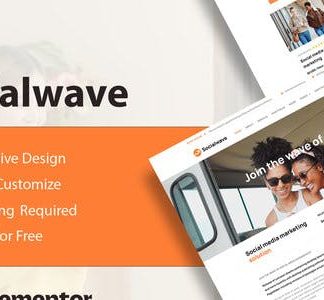 SocialWave - Social Media & Digital Marketing Service Elementor Template Kit