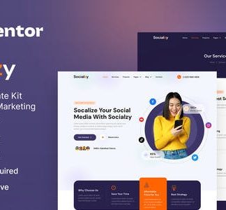Socialzy – Social Media Marketing Agency Elementor Template Kit