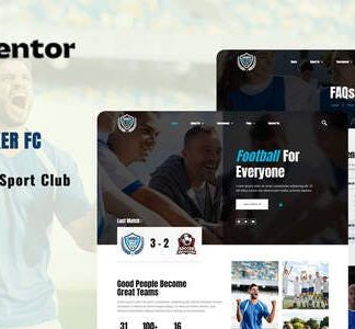 Socker - Football Team  & Sports Club Elementor Template Kit