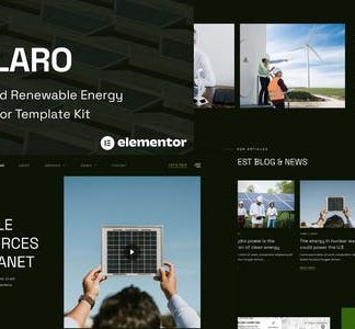 Solaro - Solar & Renewable Energy Elementor Template Kit