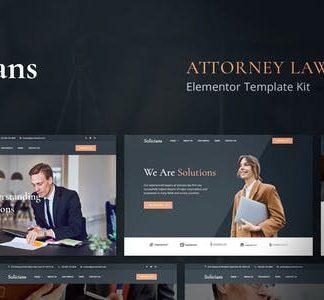 Solicians - Attorney Law Firm Elementor Template Kit
