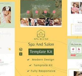 Spa Blush - Beauty Massage & Wellness Elementor Template kit