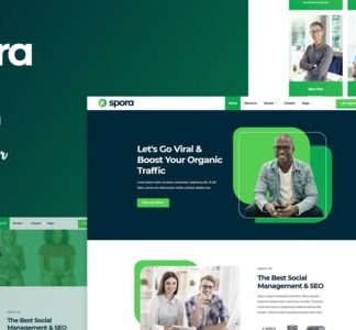 Spora - Digital Agency & Creative Elementor Template Kits