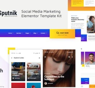 Sputnik - Social Media Marketing Elementor Template Kit