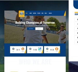 SSB - Football School & Club Elementor Template Kit