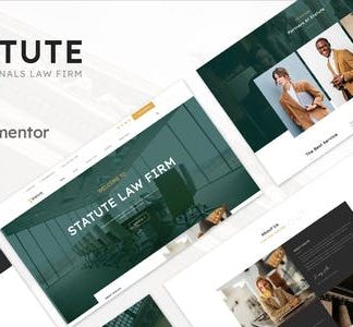 Statute - Law Firm &  Attorney Elementor Template Kit