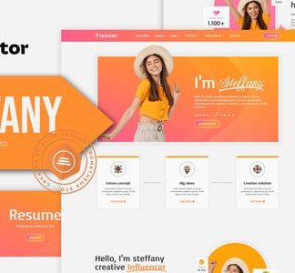Steffany - CV Resume Elementor Pro Template Kit