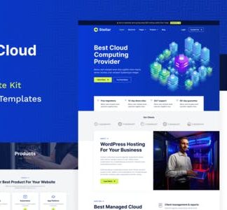 Stellar - Hosting & Cloud Provider WordPress Elementor Template Kit
