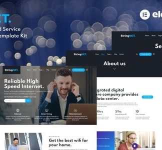 StringNET - Internet & Broadband Service Provider Elementor Template Kit