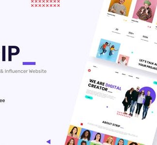 Strip - Content Creator & Influencer Elementor Template Kit