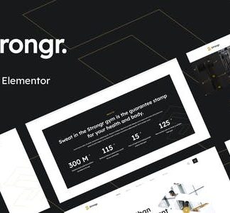 Strongr - Fitness & Gym Elementor Template Kit