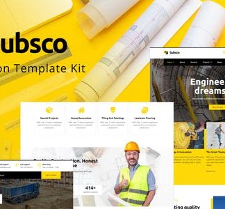 Subsco - Construction Elementor Template Kit
