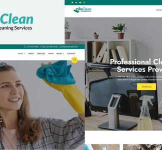 SuClean - Cleaning Services Elementor Template Kit