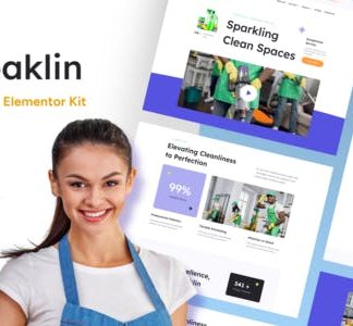 Supklin - Cleaning Service Business Elementor Template Kit