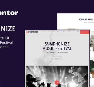 Symphonize – Music Festival Event & Band Elementor Template Kit