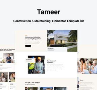 Tammer - Construction & Maintenance  Elementor Template kit