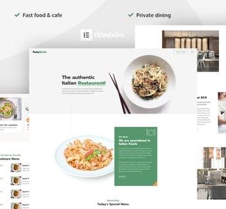 TastyMeals - Restaurant & Cafe Elementor Template Kit