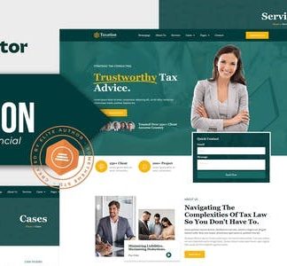 Taxation - Tax Advisor & Financial Consulting Elementor Pro Template Kit