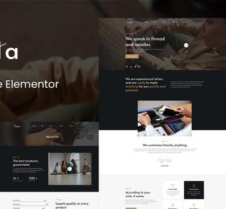 Tayla - Tailor Service Elementor Template Kit