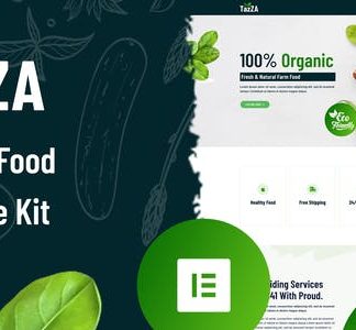 TazZA - Organic Food Elementor Template Kit
