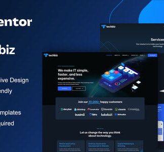 TechBiz - Tech Company Elementor Pro Template Kit