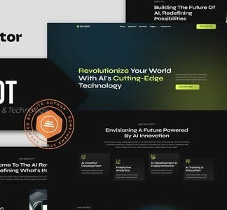 Techbot - Artificial Intelligence & Technology Services Elementor Template Kit