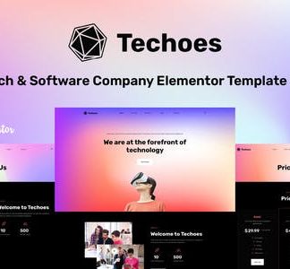 Techoes - Tech & Software Company Elementor Template kit