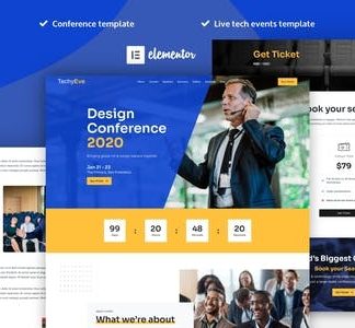 TechyEve - Event & Conference Elementor Pro Template Kit