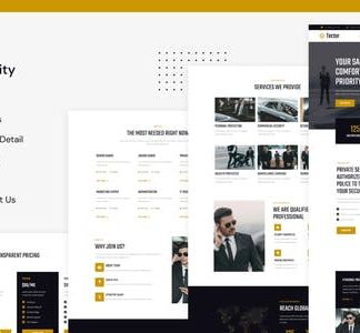 Tector | Bodyguard & Security Agency Elementor Template Kit