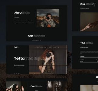 Tetta - Photography & Portfolio Elementor Template Kit