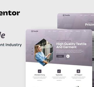 Textiles - Garment Industry Elementor Template Kit