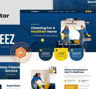 Tidybreez - Cleaning Service Company Elementor Template Kit