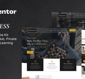 Topchess – Chess Club Courses & Training Elementor Template Kit