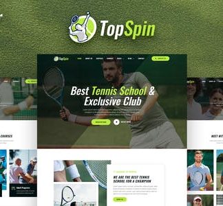 TopSpin – Tennis School & Sports Club Elementor Template Kit