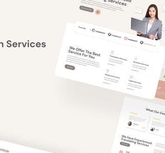 Transvice - Translation Website Elementor Template Kit