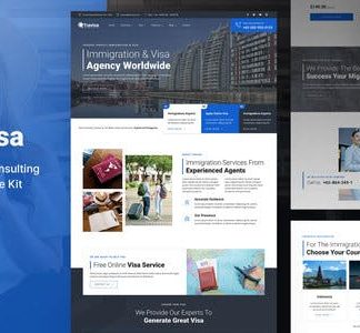 Travisa – Immigration & Visa Consulting Elementor Template Kit
