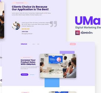 UMarket - Digital Marketing Elementor Template Kit