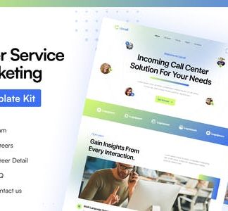 Upcall - Call Center Service & Telemarketing Elementor pro Template Kit