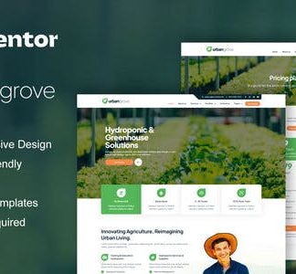 UrbanGrove - Hydroponic & Agriculture Elementor Template Kit