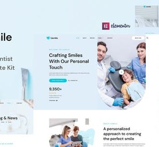 Usmile - Dental Clinic & Dentist Elementor Template Kit