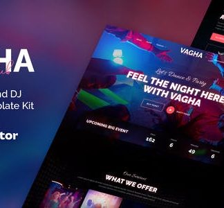 Vagha – Night Club & DJ Elementor Template Kit