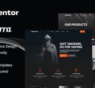 Vapemorra - Vape Store Elementor Template Kit