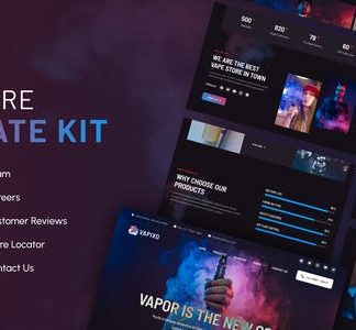 Vapixo | Vape Store Elementor Pro Template Kit