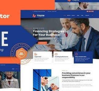 Vayne - Financial Consulting Elementor Template Kit