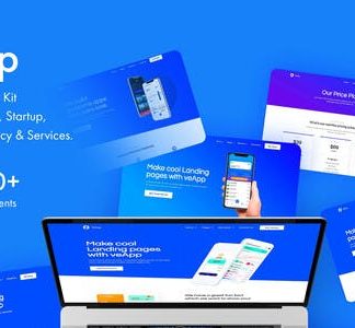veApp - Mobile App & Startup Elementor Template Kit