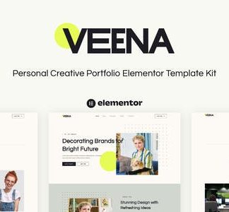 Veena - Personal Creative Portfolio Elementor Template Kit
