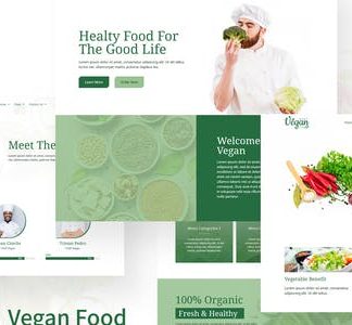 Vegan Restaurant Elementor Template Kit
