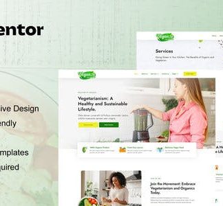 Veganza - Organic Food & Vegetarian Elementor Template Kit