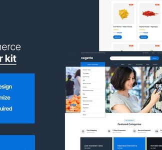 Vegetta - Supermarket Multipurpose Woocommerce Elementor Kit