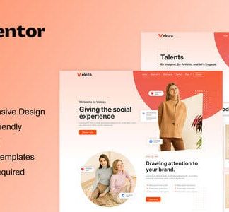 Veloza - Influencer & Talent Agency Elementor Template Kit